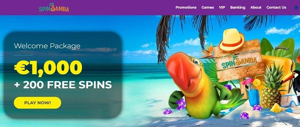 200 free spins and 500% up to $1,000 welcome bonus