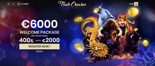 Four Crowns games and bonuses 