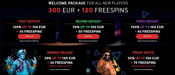 N1 welcome bonus and free spins 