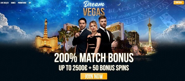 Dream Vegas Casino Free Spins Bonus 