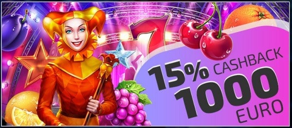 15% cashback promo