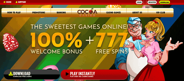 100% bonus + 777 gratis spins 