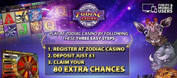 Play at Zodiac Casino Online and Mobile!