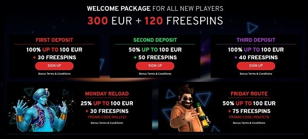 N1 Casino welcome bonus and promotions, bonus codes, free spins