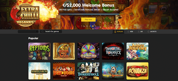 $2000 welcome bonus and 100 free spin 24K