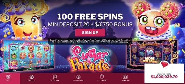 Sugar Parade free spins