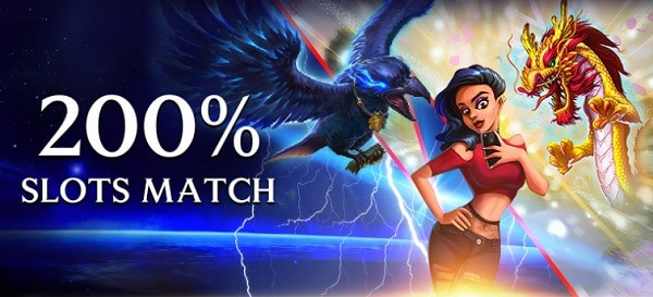 200% bonus on slot games 