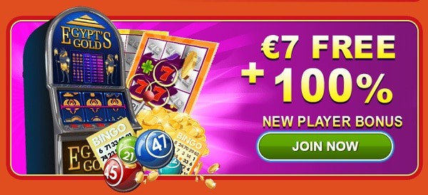 $7 no deposit bonus and 100% welcome bonus on slots and scratch card games