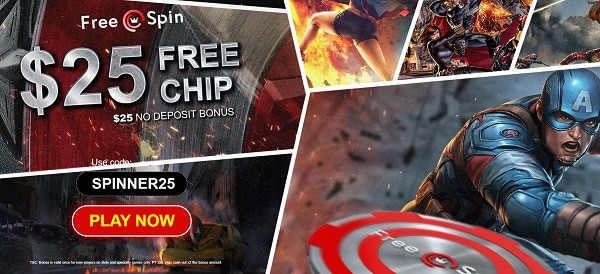 $25 free chip bonus code: SPINNER25