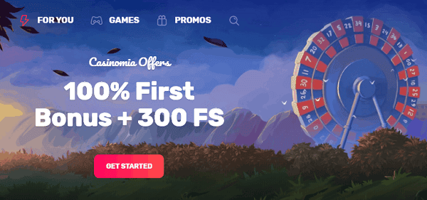 100% Bonus and 300 Free Spins Promotion 