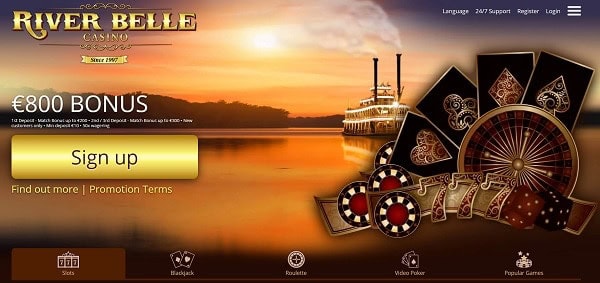 River Belle Casino $800 free bonus