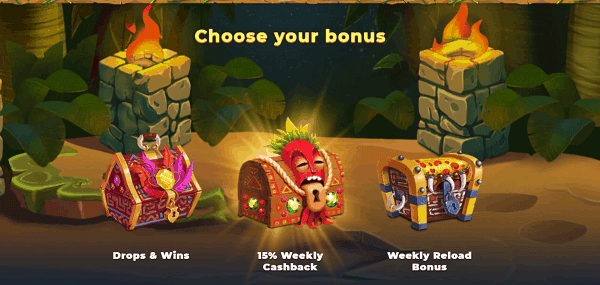 Choose Your Welcome Bonus! 