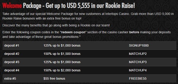 $10 free bonus to play online 