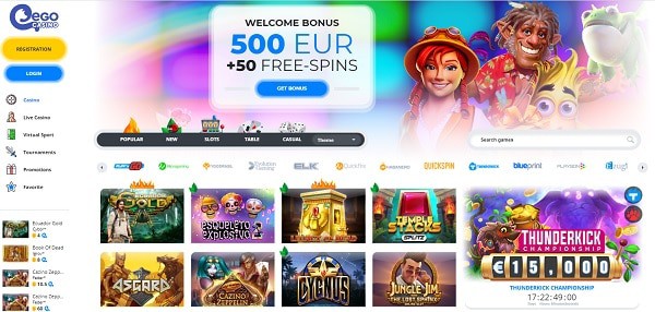 EgoCasino.com games