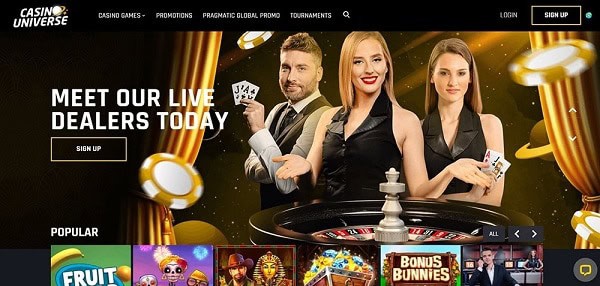 Live Dealer, Slots, and Jackpot Games 