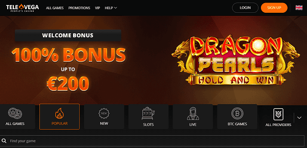 Tele Vega Casino Free Spins & No Deposit Bonus 