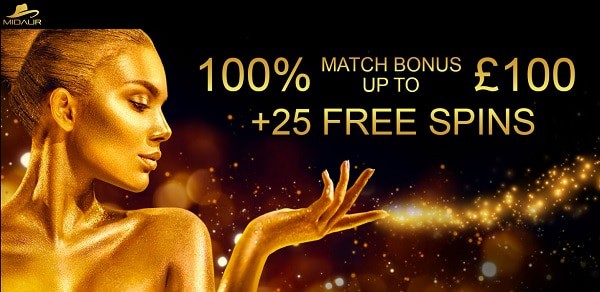 Midaur free spins bonus