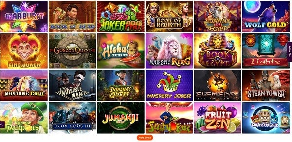 The best online slots, jackpots and live dealer!