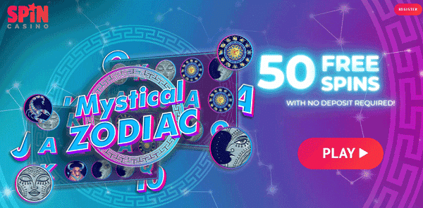 50 Extra Free Spins on Mystical Zodiac slot 