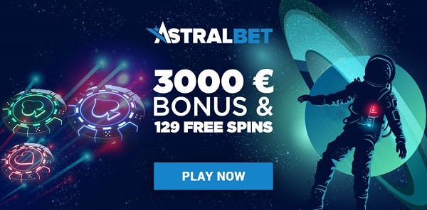 AstralBet Casino welcome bonus, promotions, VIP rewarads, loyalty points