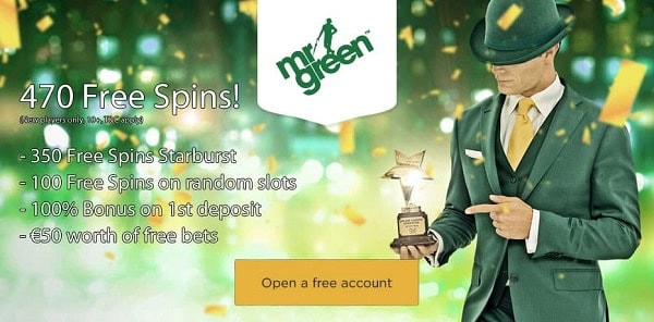 100% bonus and 450 free spins 