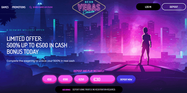 Get 500% bonus and free spins! 