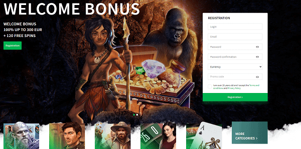 Register your account today and collect free spins and free money bonus!