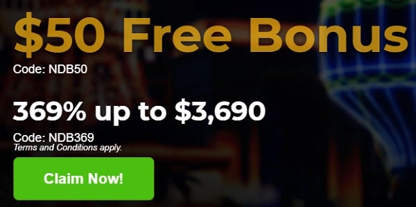 Lucky Creek Casino $50 free chip bonus code no deposit required