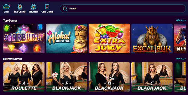 Slots and Live Dealer games