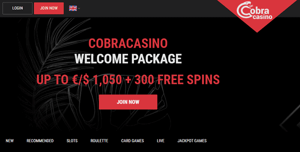 Cobra 300 free spins 