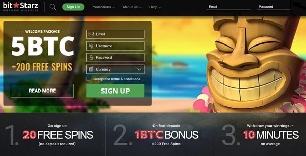 Register now and get 20 free spins, no deposit bonus!