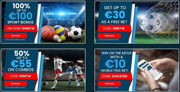 Eaglebet sportsbook bonus and free bet