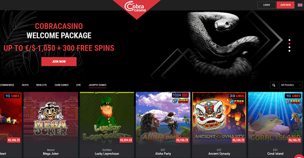 Cobra 10 free spins no deposit bonus 