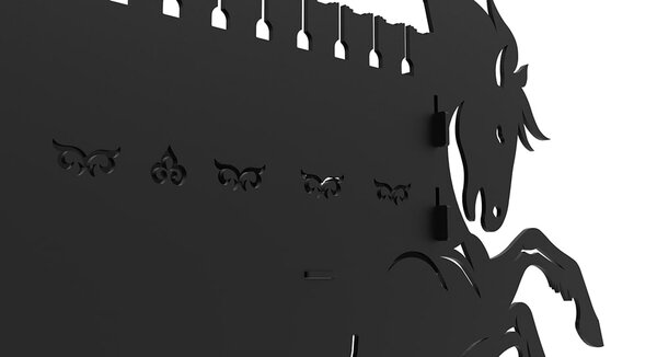 Мангал – "Бегущие кони" чертеж для лазерного станка DXF