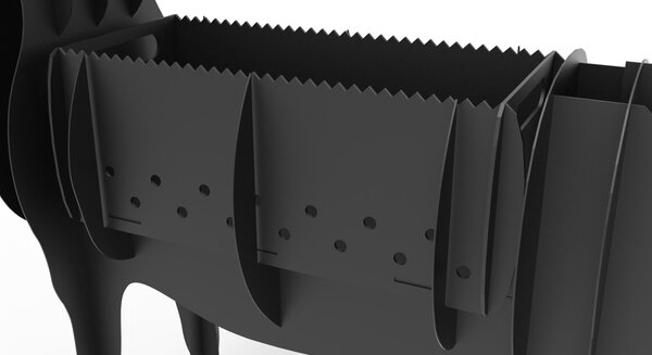 Мангал в виде животного – "Олень" Чертеж для лазерного станка