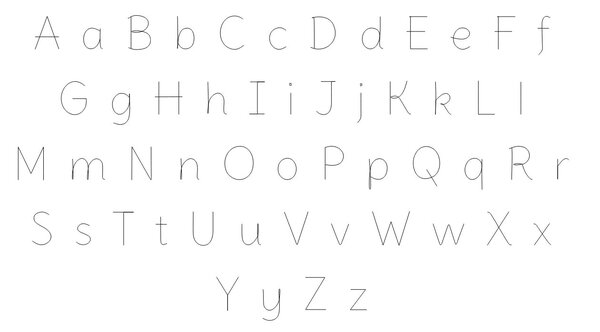 Монолинейный шрифт Английский алфавит 15 видов шрифтов DXF, Скилетный шрифт, Шрифт для фрезеровки