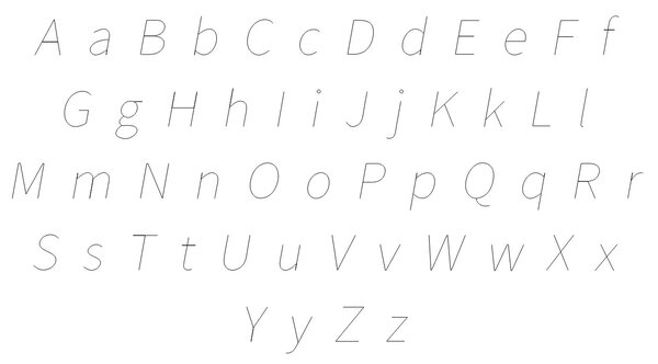 Монолинейный шрифт Английский алфавит 15 видов шрифтов DXF, Скилетный шрифт, Шрифт для фрезеровки