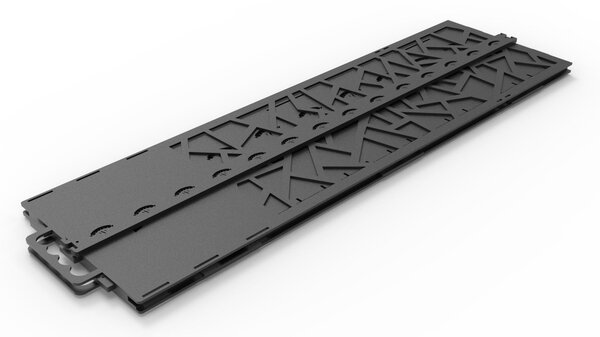 Длинный высокий мангал на 19 шампуров - чертеж DXF для лазерного станка / Барбекю для бизнеса, гриль