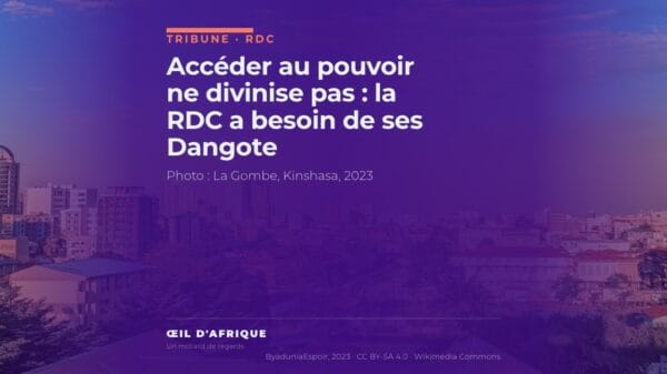 Le quartier d'affaires de La Gombe à Kinshasa ; tribune sur l'alternance au pouvoir en RDC et l'entrepreneuriat congolais