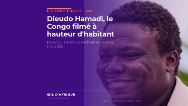 Le documentariste congolais Dieudo Hamadi, membre du jury du Festival de Cannes, en mai 2025