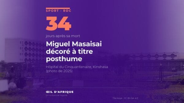 L'hôpital du Cinquantenaire à Kinshasa, où la Nation rend hommage au cycliste Miguel Masaisai le 22 octobre 2026