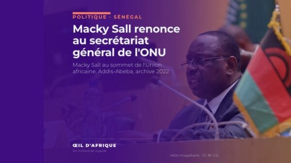 Macky Sall au sommet de l'Union africaine en 2022, l'ancien président qui retire sa candidature au secrétariat général de l'ONU