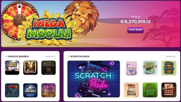 MEGA MOOLAH free game