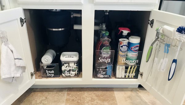 Easiest Way to Organize Under the Kitchen Sink