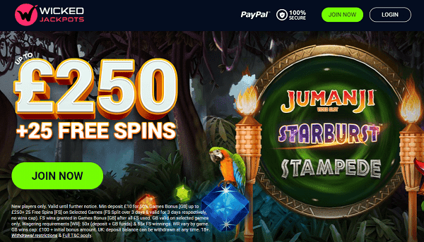 Get 25 free spins bonus! 