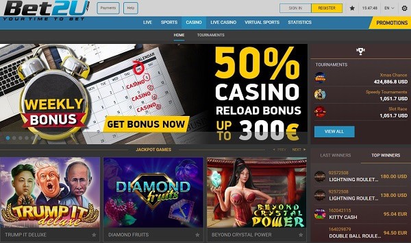 Bet 2 U Casino Bonuses 