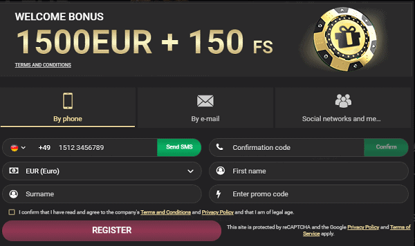 200% bonus and 150 FS for new depositors 