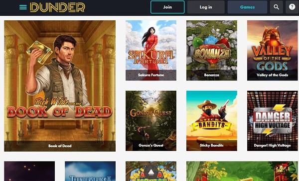 Dunder Casino Online & Mobile Review