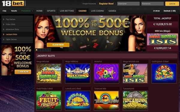 18bet casino 20 free spins bonus