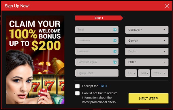 MongooseCasino.com Register & Login 